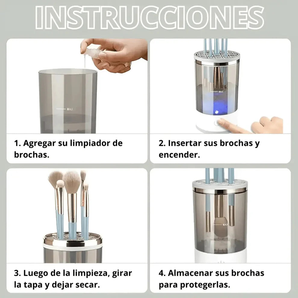 LAVADORA AUTOMÁTICA BROCHAS MAQUILLAJE + ENVÍO GRATIS
